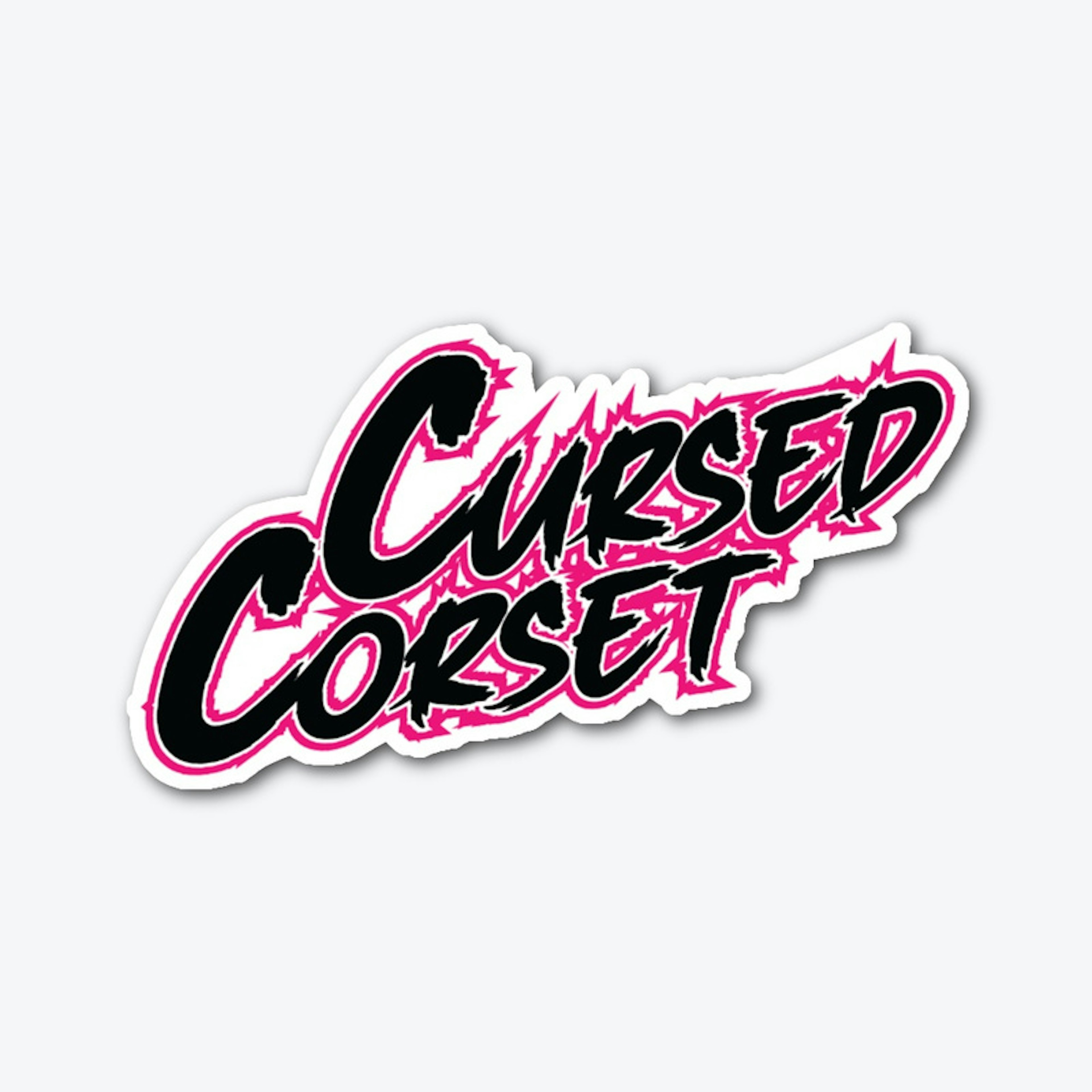 Cursed Corset Pink Electric Logo