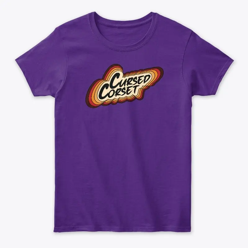 Cursed Corset Women's Retro Logo T